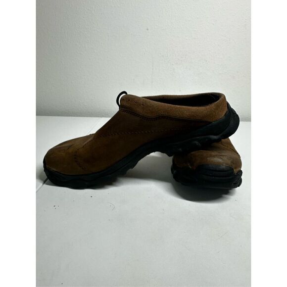 Timberland Trek Travel ACT Slip-On Loafers Mules Brown Leather Sz 11,5 M Slides - Picture 12 of 14